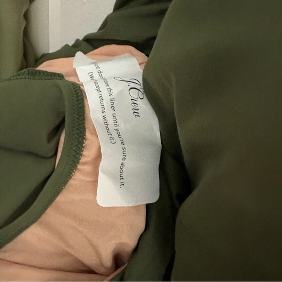 140 J.Crew | NWT Ruched Olive Green One-piece Swimsuit (size 22) - Picture 8 of 12